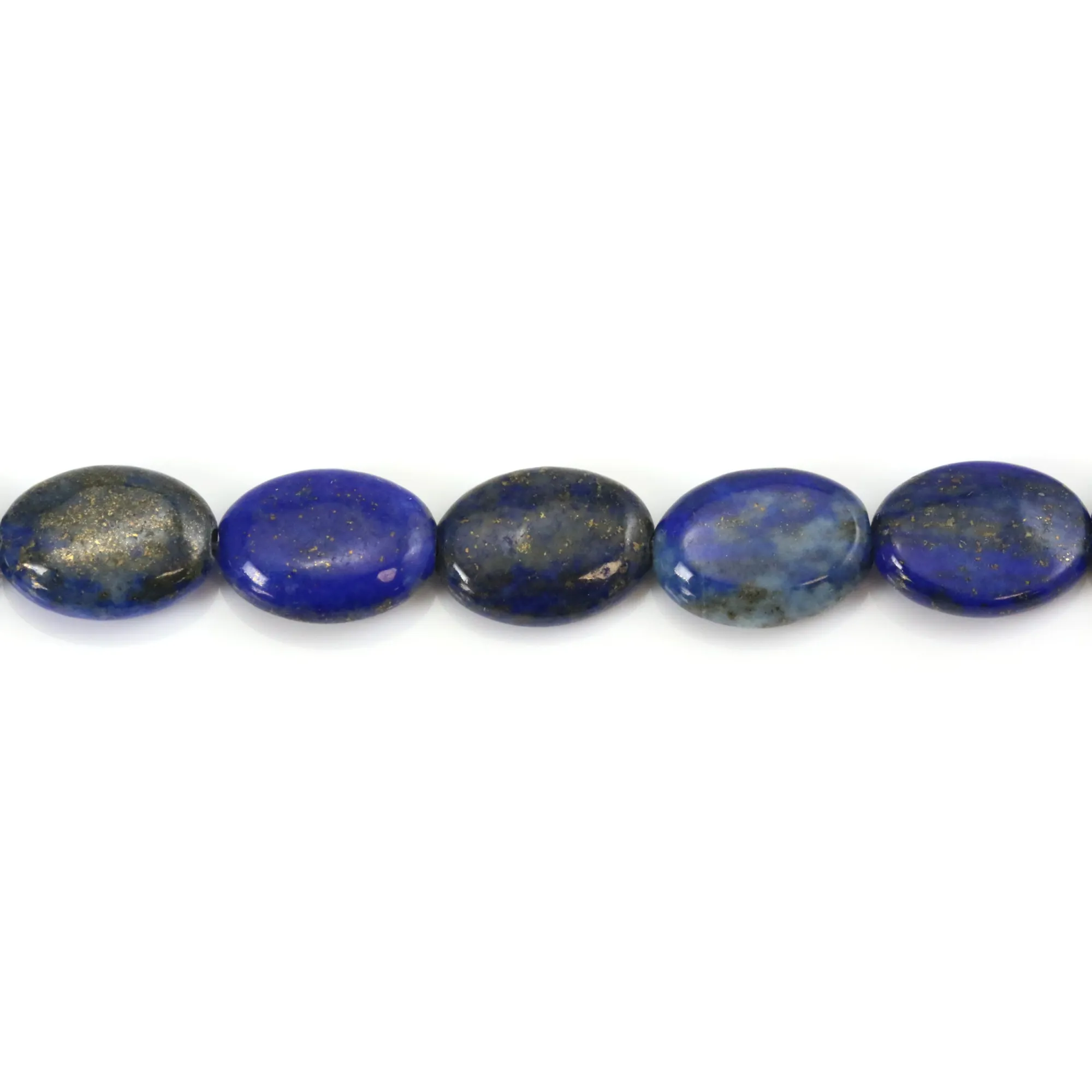 WeLoveBeads Patentspange Oval – Blau Gestreift, 10x5 Cm, Made In Germany, Für Haarschmuck