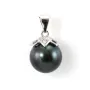 Bail Lotus Prata 925 | Para Pérola Semi-Perfurada