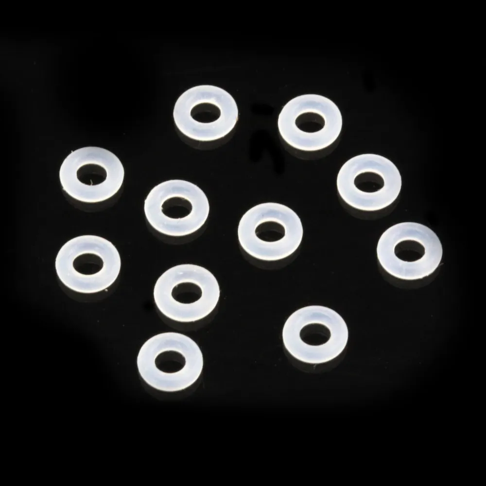 Perle intercalaire rondelle 1.2x4.5mm - Silicone x 50pcs