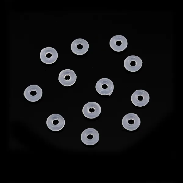 Perle intercalaire rondelle 1x3mm - Silicone x 50pcs