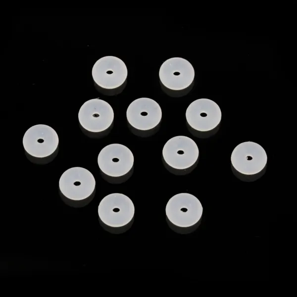 Perla Rondela Silicone 2x5mm | Fornecedor Componentes Joias