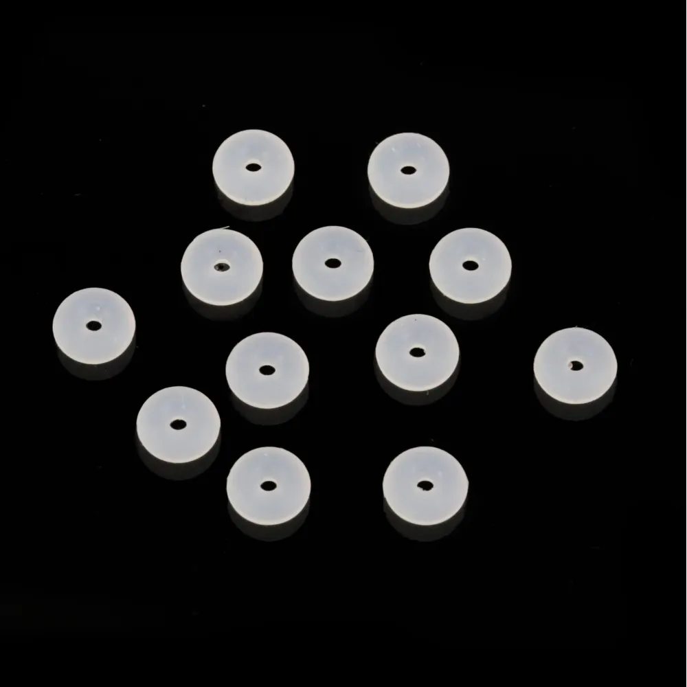 Perle intercalaire rondelle 2x5mm - Silicone x 50pcs