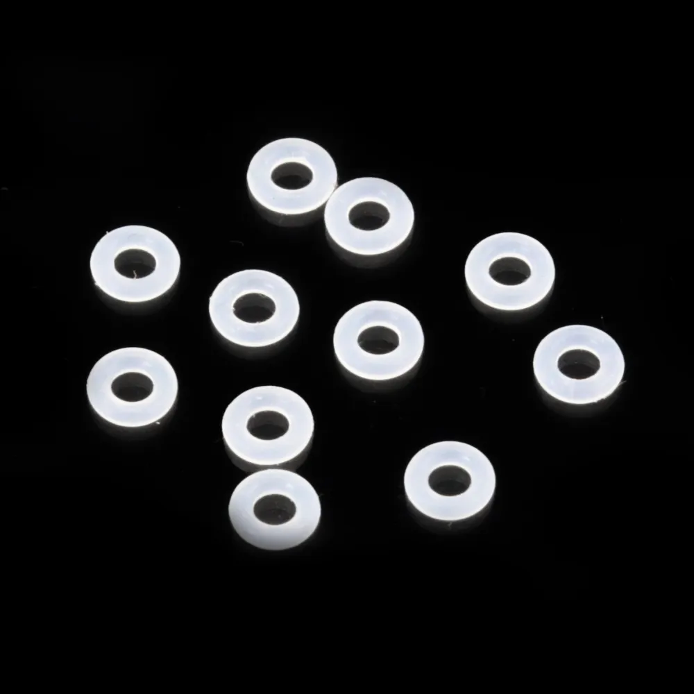 Perle intercalaire rondelle 1x4mm - Silicone x 50pcs