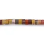 Pérola de Jaspe Mookaite 2x4mm Heishi | Atacadista de Pérolas de Pedra Natural