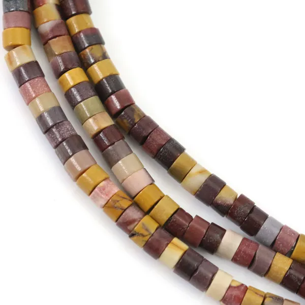 Mookaite Jasper Bead 2x4mm Heishi | Natural Stone Bead Wholesale