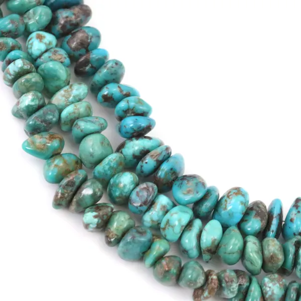 Turquoise chips baroque 8-10mm x 40cm