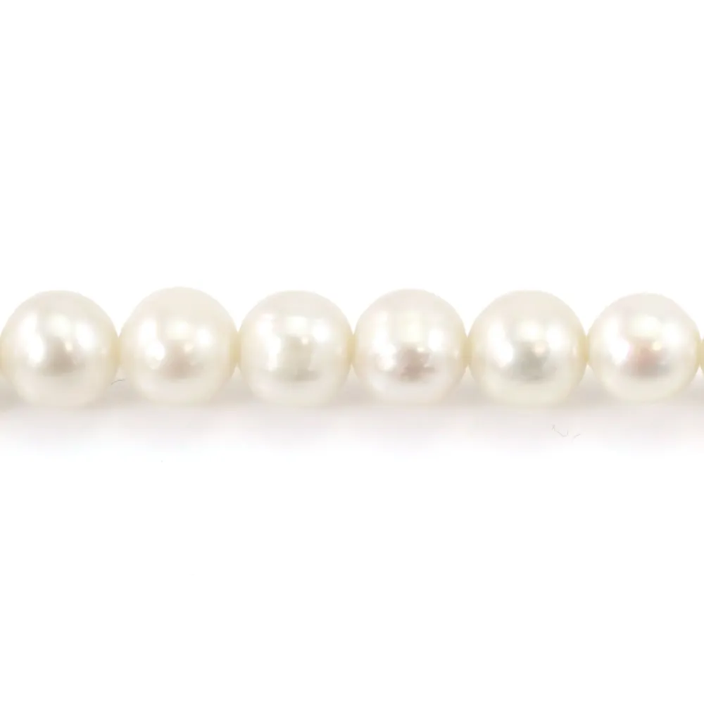 Perla d'acqua dolce semi-tonda 8mm | Collana con perla naturale