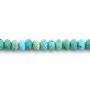Facettierte Türkis-Rondelle-Perle 2x3mm | Naturstein