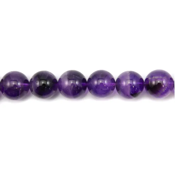 Amethyst Bead 20mm - Semi-precious stone for jewelry making