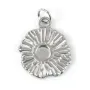 Pendentif soleil pour cabochon 4mm - Acier Inox 304 x 1pc