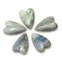 Pendentif Labradorite coeur 20x30mm x 1pc