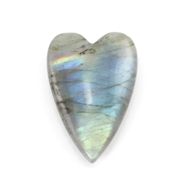 Labradorite Heart Pendant | Raw Materials for Jewelry