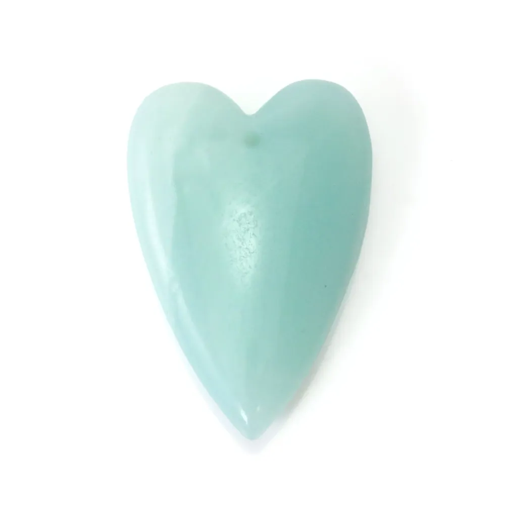 Pendente Cuore Amazonite | Pietra Semipreziosa Naturale