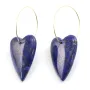 Pendentif Lapis Lazuli teinté coeur 20x30mm x 1pc