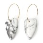 Anhänger Herz Naturstein | Lieferant Howlite Schmuck