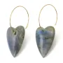 Labradorite Heart Pendant | Raw Materials for Jewelry