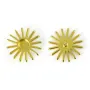 Colgante Sol para pegar cabujón (3mm) 10mm - Dorado x 2pcs