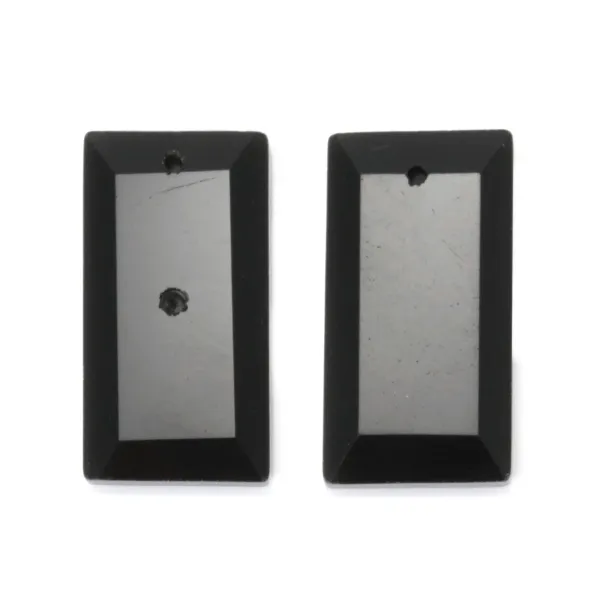 Pendentif Obsidienne rectangle (à sertir) 13x25mm
