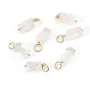Cristallo di Rocca Naturale | Pendente Barocco Gold Filled