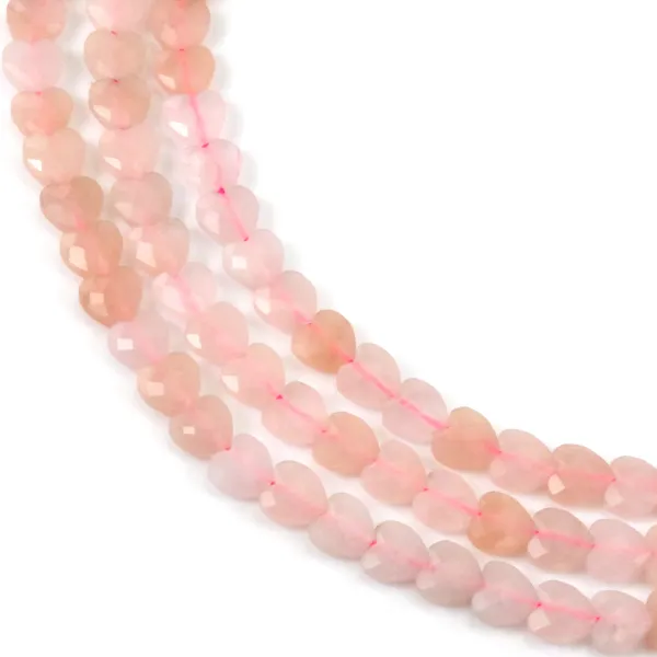 Pearl Heart 6mm Rose Aventurine | Wholesale Natural Stone