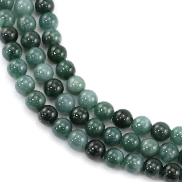 Jade Pearl Nature | Natural Green Stone | Beads for Jewelry