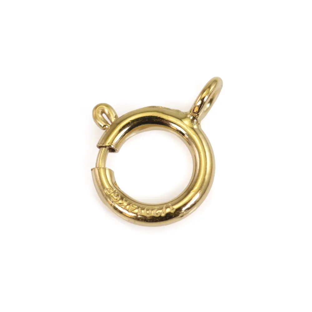 Cierre de Resorte Gold Filled | Anillo Cerrado | Componentes de Joyería