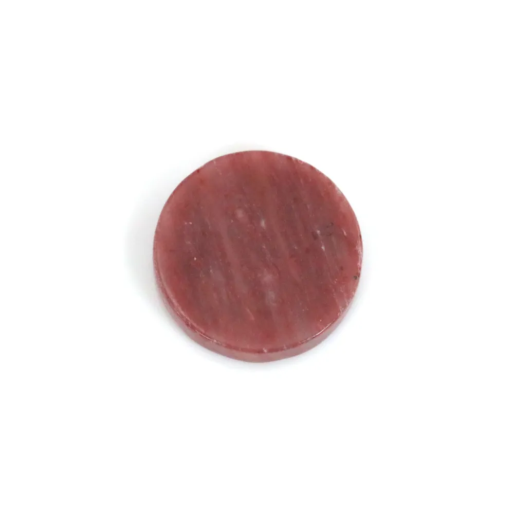 Flat Round Rhodonite Cabochon | Natural Stone | Jewelry Making