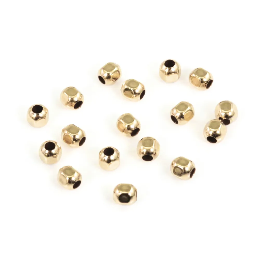 Hexagon bead 2mm - Gold Filled