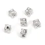 Perla Cubo Barroco Plata 925 Rodiada | Componentes de Joyería