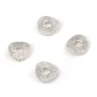Disco arandela texturado 6mm Plata 925 rodiada |Fabricación de Joyas