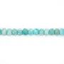 Amazonite Rondelle sfaccettato 4x6mm x 10pcs - Perline rotonde e appiattite
