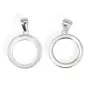 Pendant Silver 925 Cabochon Round 14mm | Création Accessoire DIY