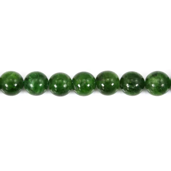 Round diopside 7.5mm x 39cm