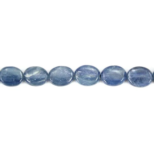 Cianita ovalada 8x10mm x 40cm