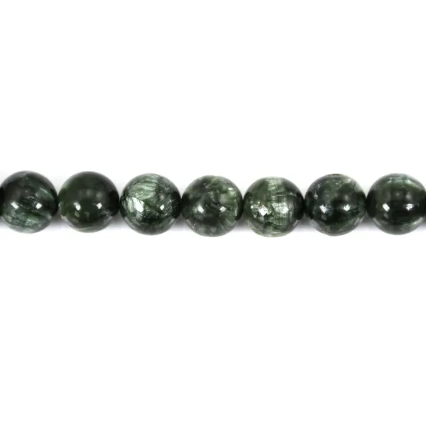 Séraphinite rond 8.5mm x 39cm