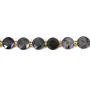 Rund facettierter Cordierit (Iolith) flach 8mm x 38cm