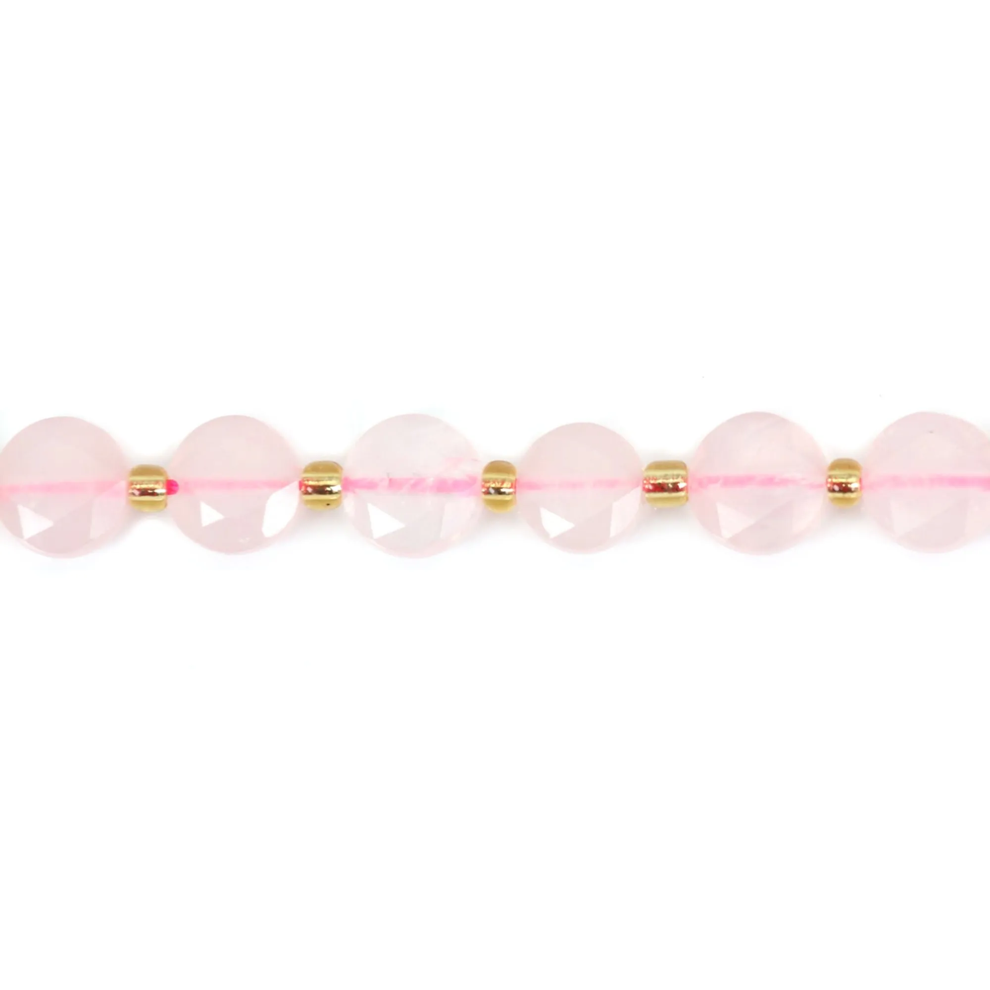 Lot De 25 Perles En Quartz Bleu Facetté - Diamètre 10mm, Idéal Pour Création Bijoux