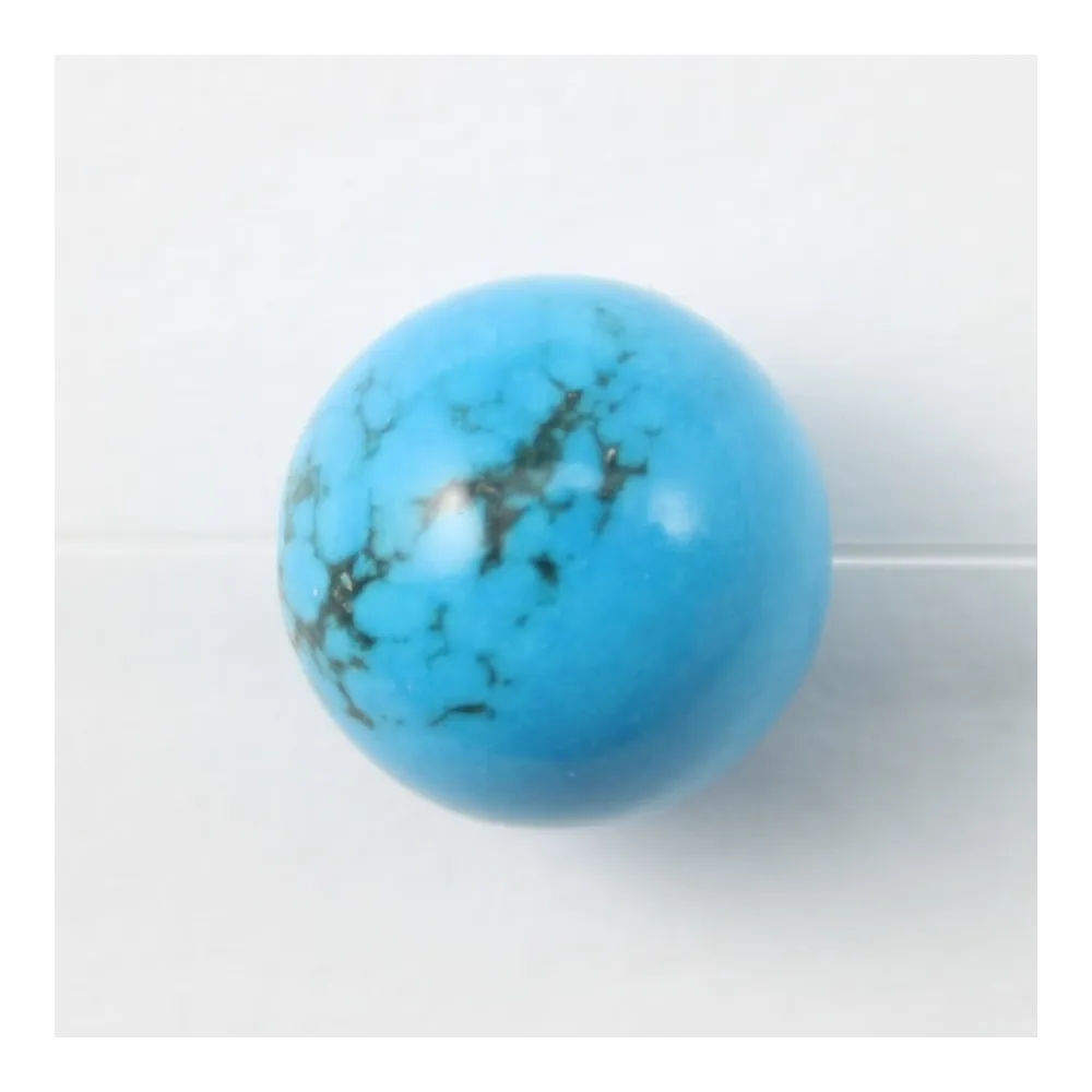 Turquoise  reconstitué  Ronde 10mm x 5 pcs