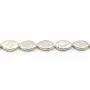 Perlas de cultivo de agua dulce, blanca, marquesa, 9x14mm x 39cm