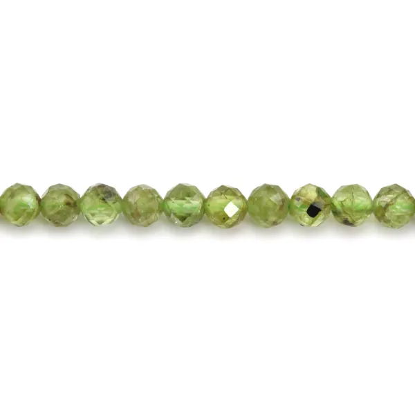 Peridoto Rotondo Sfaccettato 4mm x 5pz