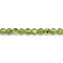 Peridoto Redondo Facetado 4mm x 5pcs