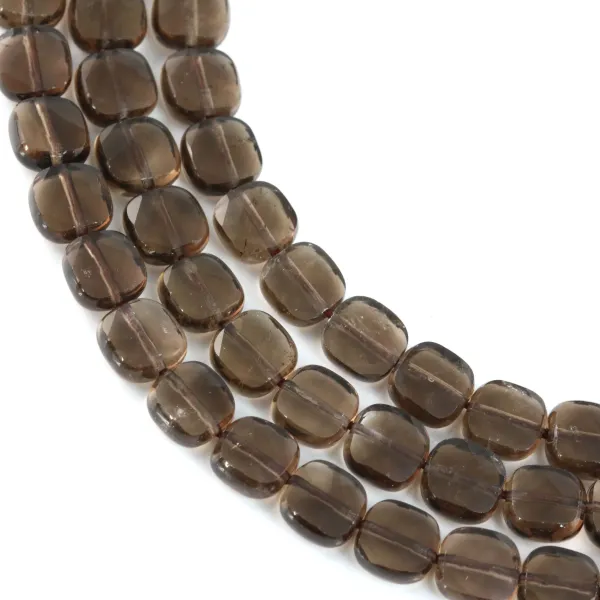 Smoky quartz square 8mm x 39cm