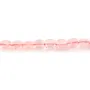Quartzo rosa quadrado 6mm x 37cm