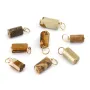 Pendentif Jaspe Paysage baroque - Gold Filled x 1pc