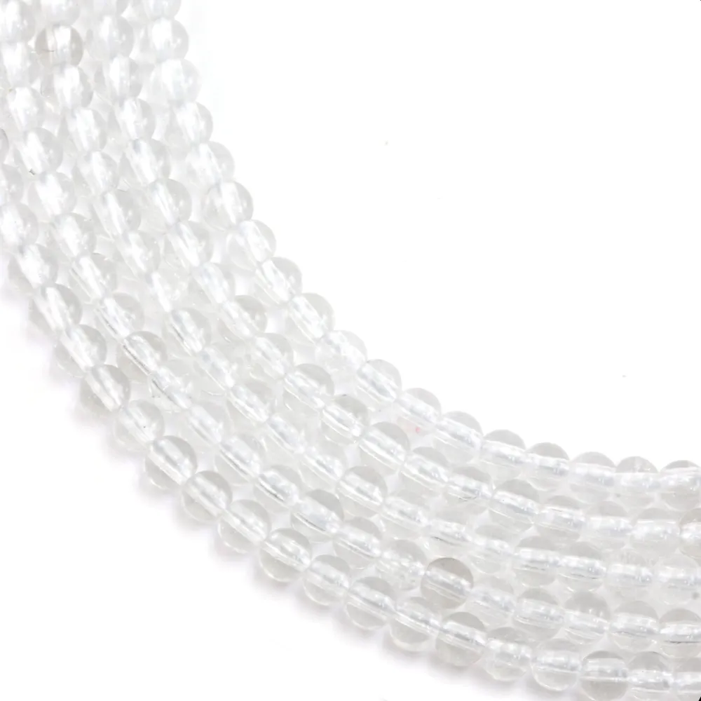 Cristal de rocha redondo 3mm x 39cm