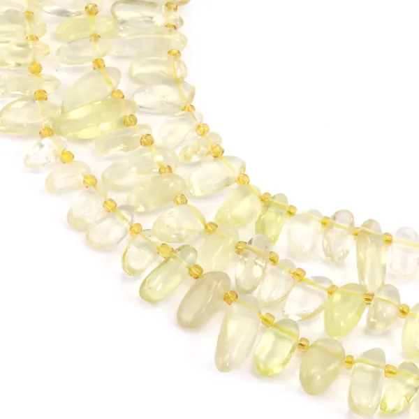 Quartz lemon chips allongé x 40cm (51pcs)