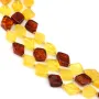 Âmbar multicolorido losango 10mm x 38cm