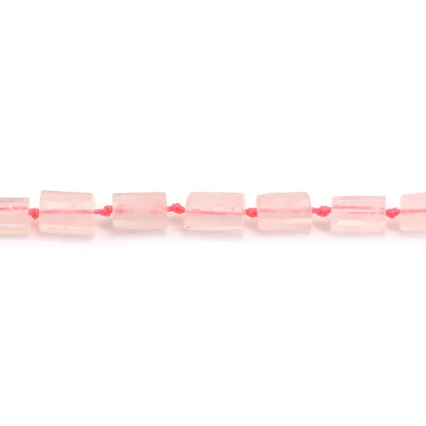 Cuarzo rosa barroco 7x11mm x 40cm (29 piezas)