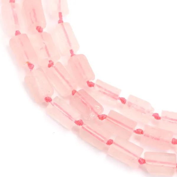 Quarzo rosa barocco 7x11mm x 40cm (29pz)