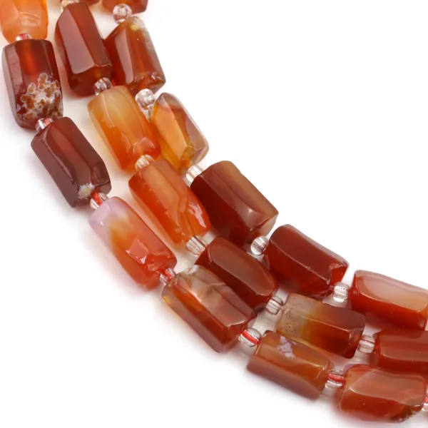 Baroque carnelian 7x11mm x 39cm (28pcs)